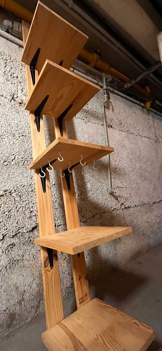 Półka ścienna, drewniana, custom