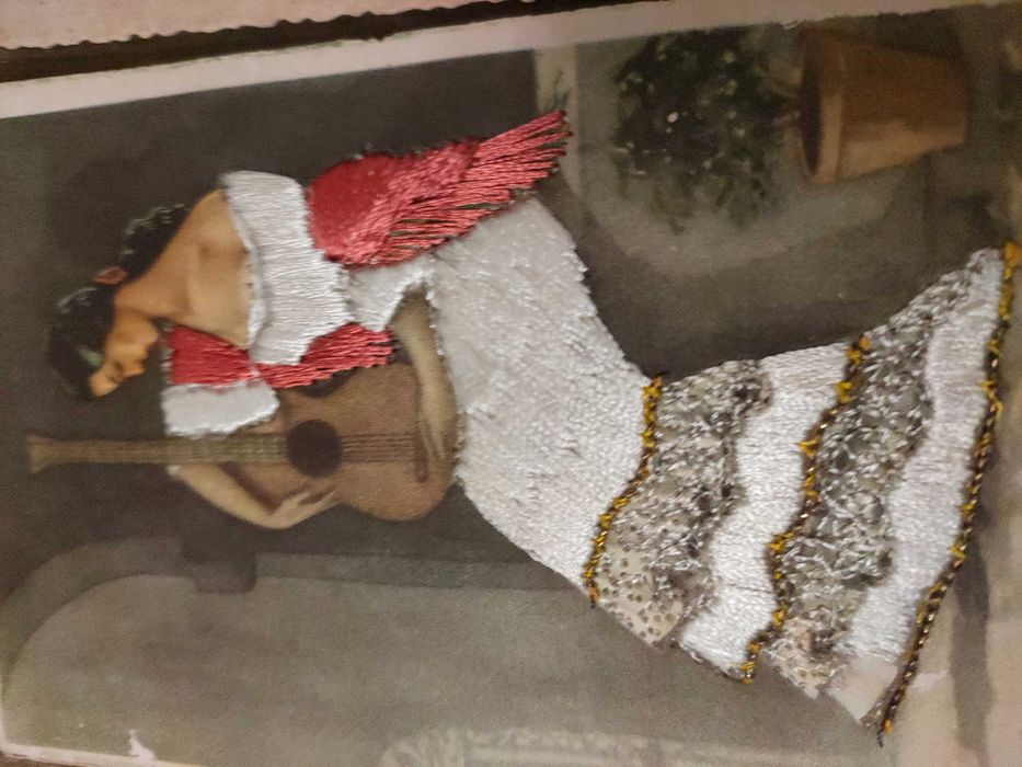 Postais antigos bordados