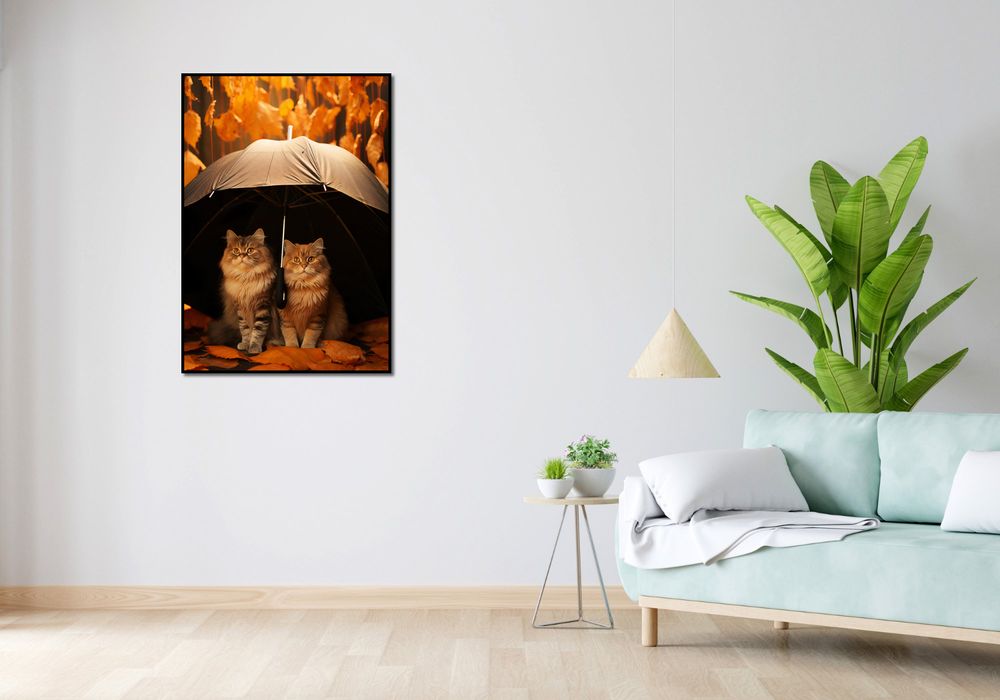 Plakat 70x100cm Jesienny Koci Schron