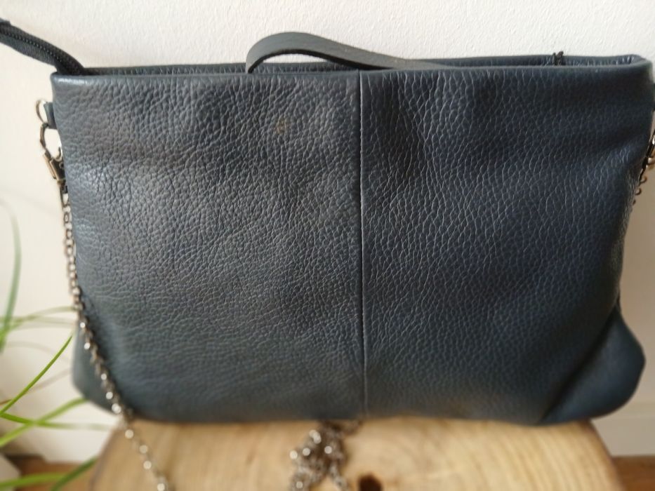 Mala pele genuina azul tintoretto