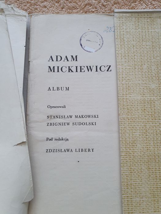 Adam Mickiewicz album makowski sudolski libera