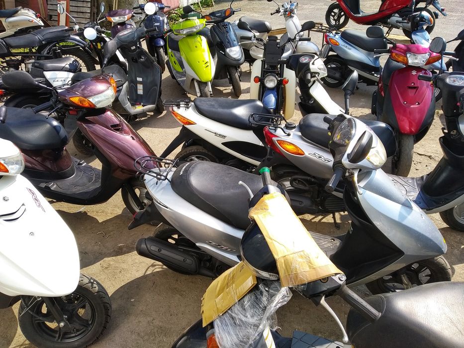 Honda Dio 18 green мопед с контейнера купити скутер недорого