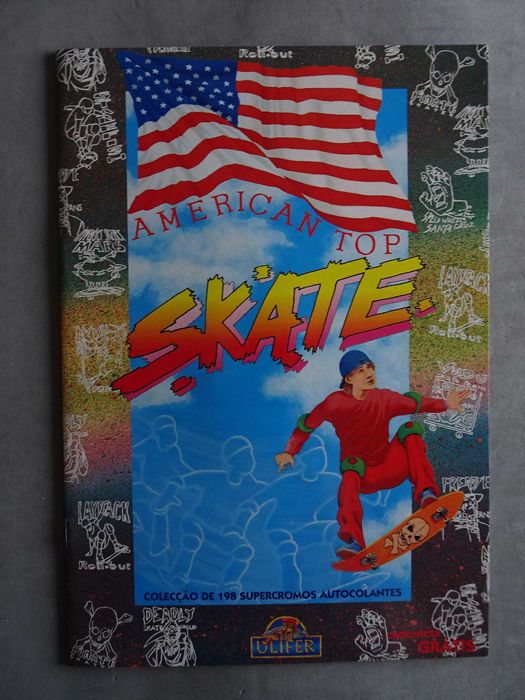 Caderneta American Top Skate - Ulifer (Tem 47 cromos)