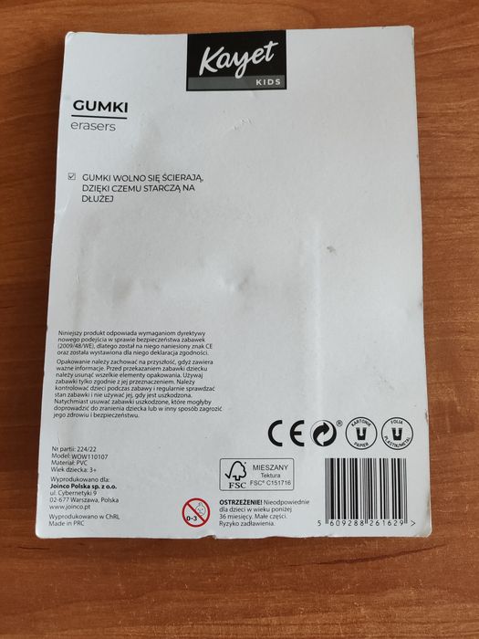 Gumki do mazania do zmazywania