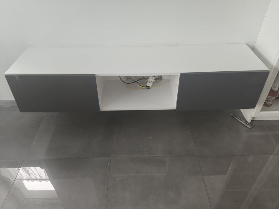 Szafka rtv bialo-szara 160x40x30 Września