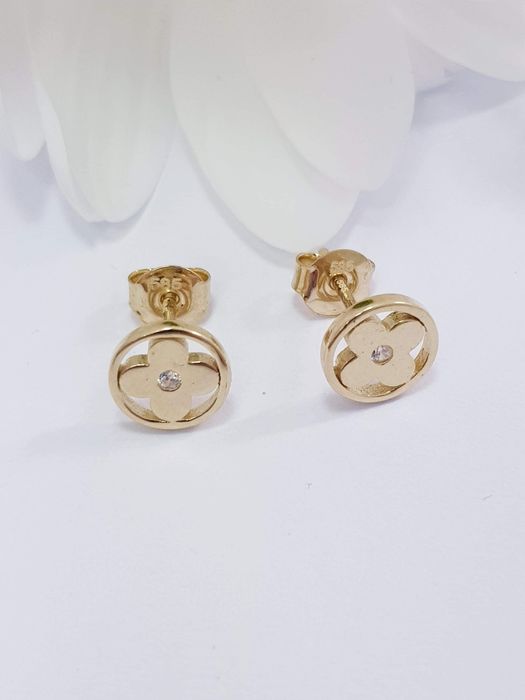 PROMOCJA !!! Złote kolczyki na sztyfty