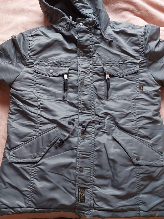Kurtka Parka Fishtail alpha industries size 3XL szara NoWa