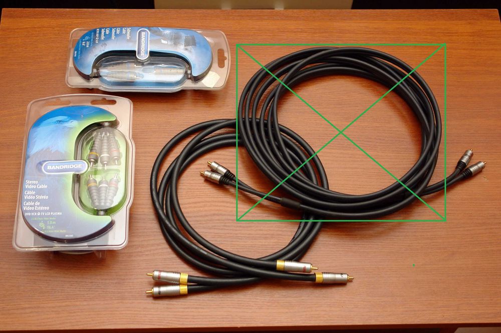 Кабель межблочный Bandridge Profigold RCA/RCA 1,5м, 5м. Для сабвуфера