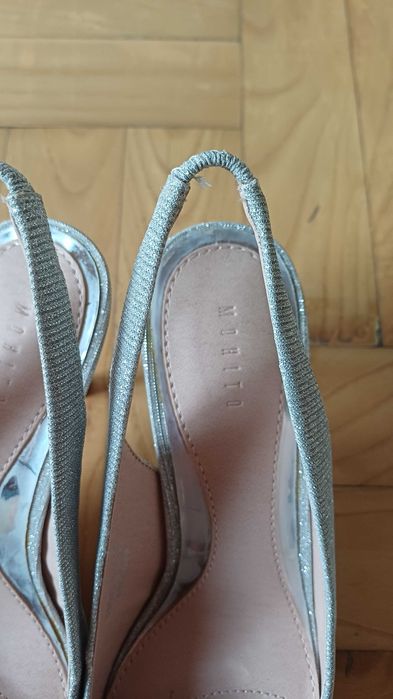 Srebrne czółenka Mohito