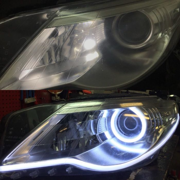 Послуга поліруваня фар авто