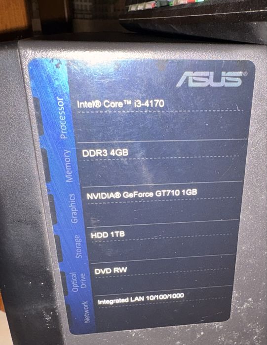PC ASUS i3 + 6GB RAM + GT710 1GB + HDD 1TB