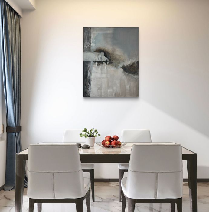 Quadro abstrato moderno decorativo 50x40 | Original abstract wall art