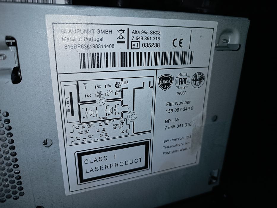 Auto radio Alfa Romeo mito