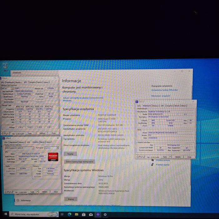 Komputer RX6600XT/rtx3060ti/r5 5500/16gb ram/Gamingowy Okazja gwarancj