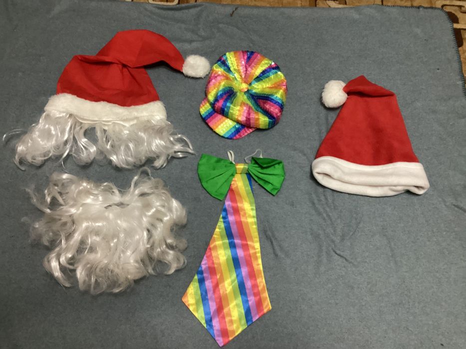 Шляпы карнавальные Пират Олень Ведьма Монстр, Санта Клоун Пингвин