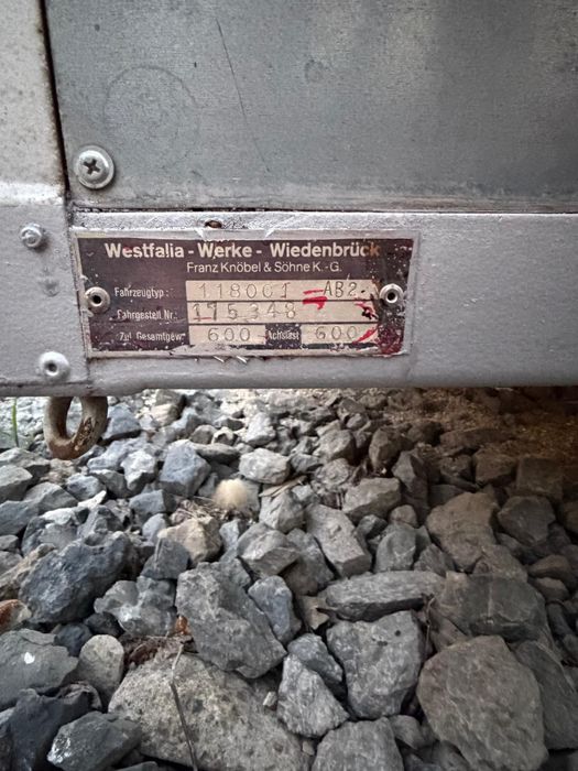 Sprzedam Przyczepka samochodowa do 750kg WESTFALIA