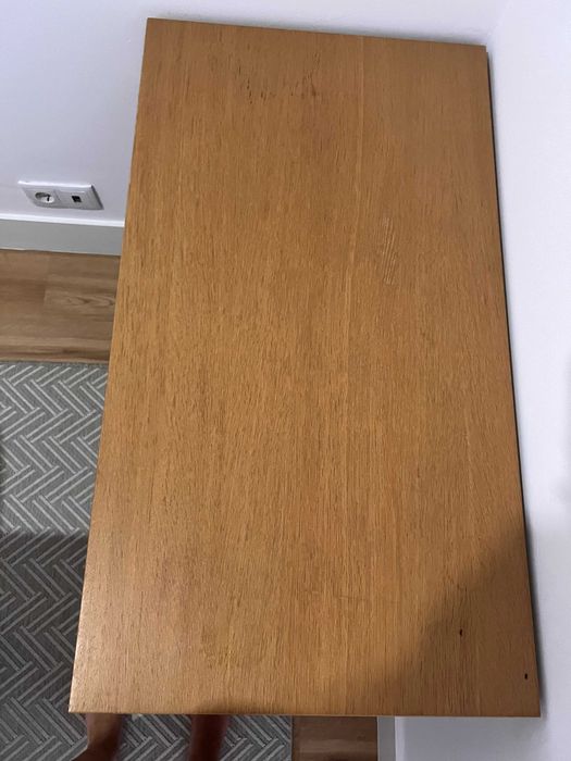 Mesa extensível BJURSTA chapa de carvalho 50/70/90x90 cm