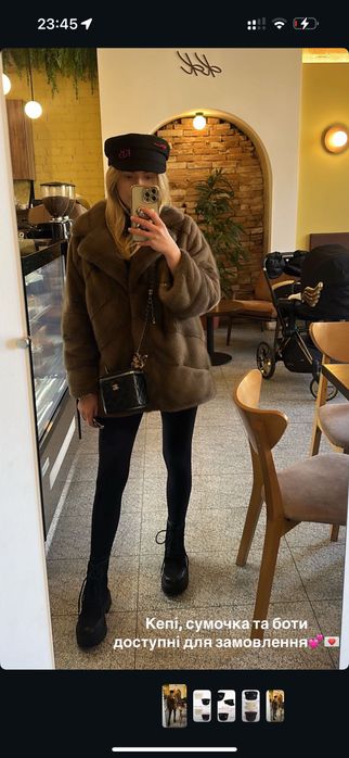 Кепі чорна RUSLAN BAGINSKIY Руслан Багінський шерстяна