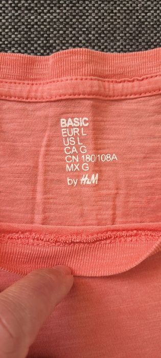 Męska  koszulka  h&m r.L  basic