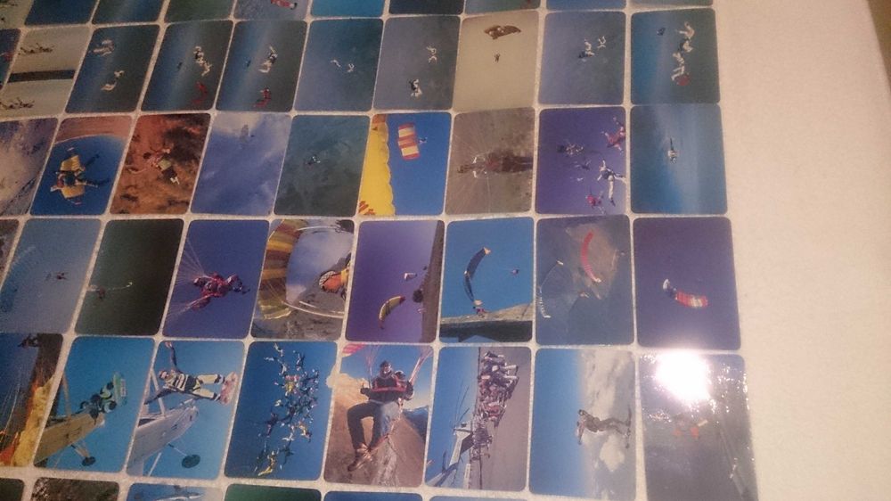 paraquedismo (75 calendários) coleção completa e numerada - rara 1993