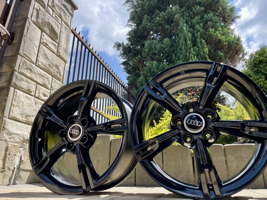 czarne vw 17 5x112 golf V VI seat leon skoda octavia audi a3 8p