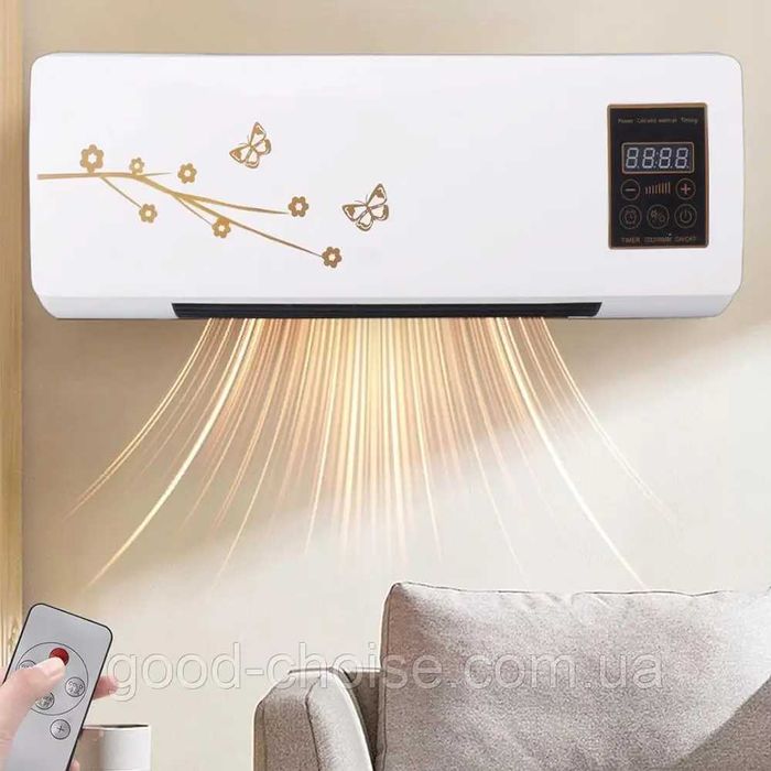 Настенный тепловентилятор с пультом, 1800Вт