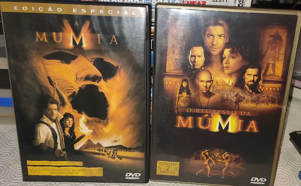 DVDs edições especiais A Múmia e O regresso da Múmia