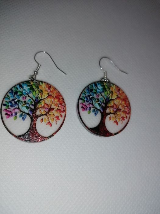 Brincos Árvore da Vida 2D Acrílico