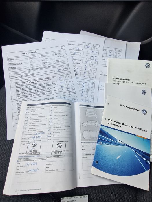 VW Volkswagen UP! 1.0 Serwis aso
