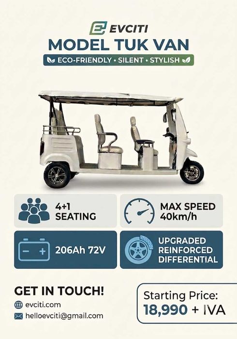 TUK TUK VAN — EU-Approved Electric Vehicle / TEST DRIVE IN LISBON