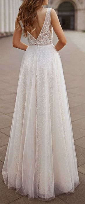 Suknia Ślubna Herms Bridal Dallas ecru WYMIARY Welon GRATIS!