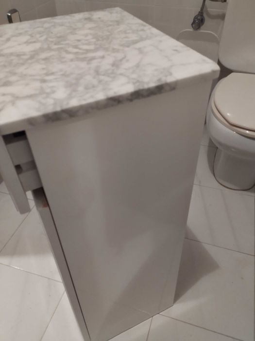 Móvel casa banho lavado branco
