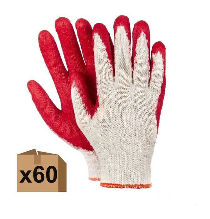 Rękawiczki Robocze Wampirki Czerwone - 60 PAR - Rozm. 9 (L)