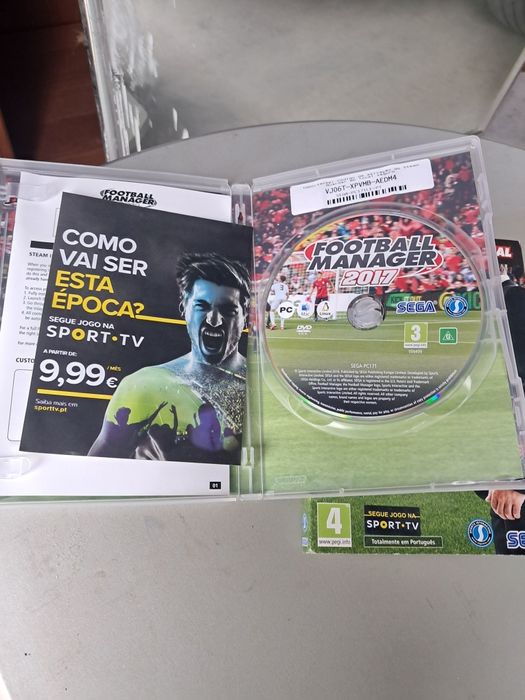 Jogo football manager 2017,ps3