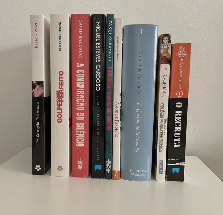 Livros variados (alguns já vendidos)