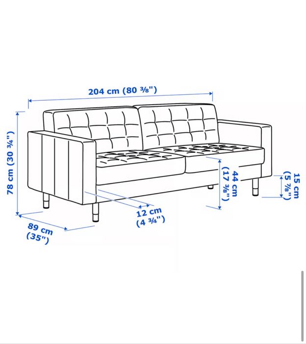Sofá com repousa pés LANDSKRONA