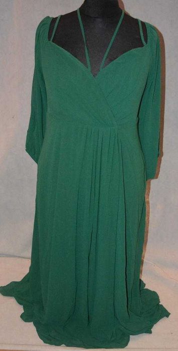 Zwiewna sukienka z odpadającymi rękawkami Shein 4XL