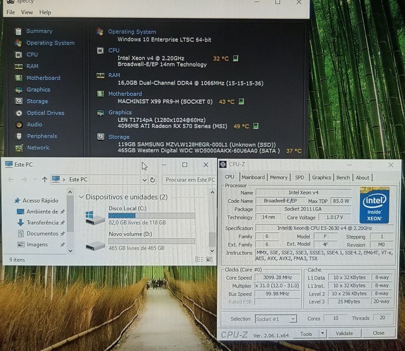PC Gamer Core i7 6950(xeon 2630 v4)+ RX 570 4gb +16gb+SSD/HD 620GB
