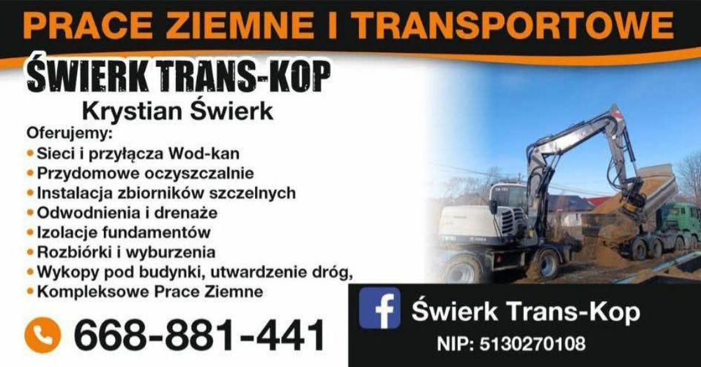 Kompleksowe Prace ziemne uslugi koparkami  kostka brukowa
