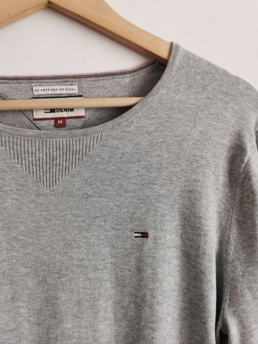 Tommy Hilfiger sweter męski logowany bawełniany M