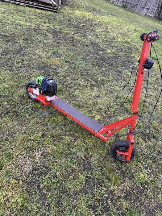 Hulajnoga spalinowa i rama gokart cena za zestaw