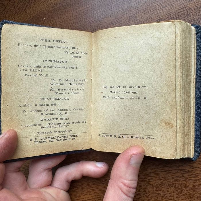 Modlitewnik Nabożeństwo Serca Jezusowego 1948