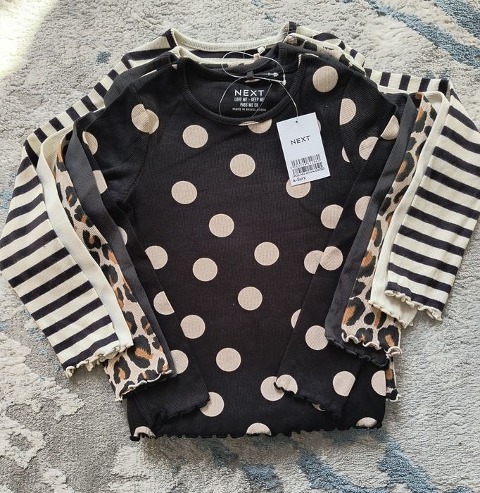 Кофта топ реглан в рубчик для дівчинки next для дівчинки нові