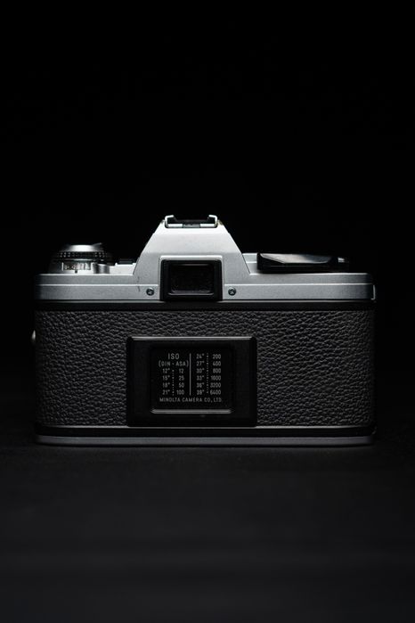 Camera Minolta X-300 Silver e Lente Rokkor PG 50mm f 1.4