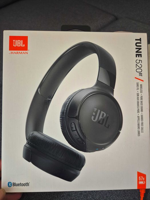 Słuchawki nauszne JBL Tune 520BT czarne