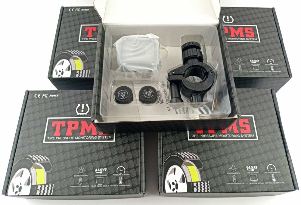 Система контролю тиску в шинах мото. Датчик давления колес TPMS мото
