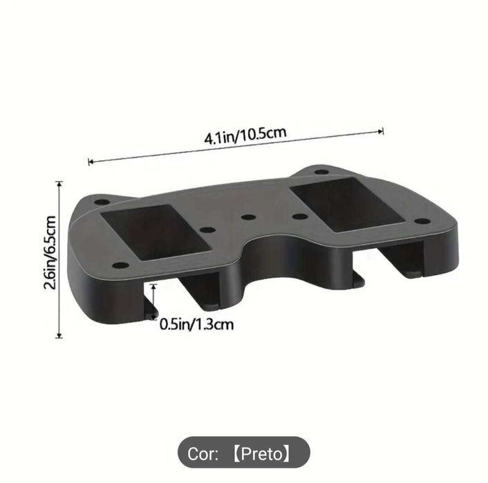 Suporte Universal para Comando (Debaixo mesa) – Preto