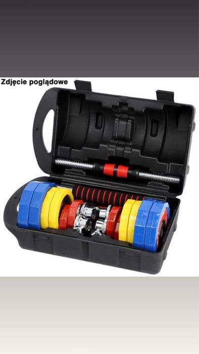 Hantle regulowane sztanga 2x10 kg