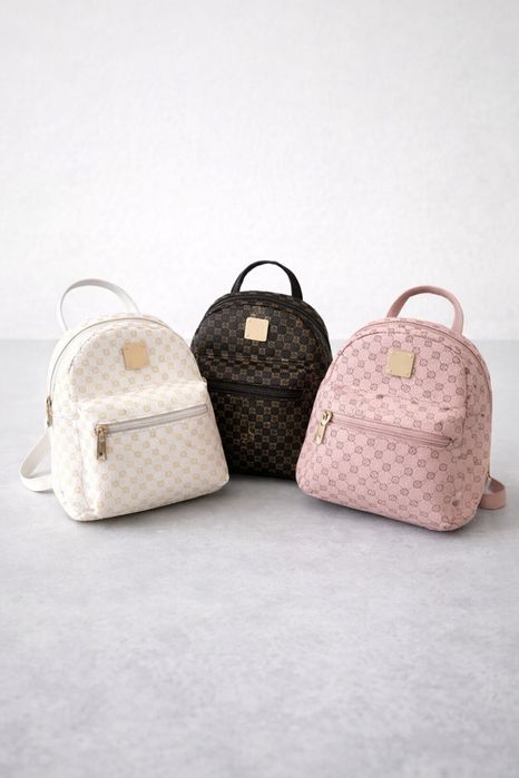 Stylowy mini plecak damski – biały | elegancki, lekki | NOWY