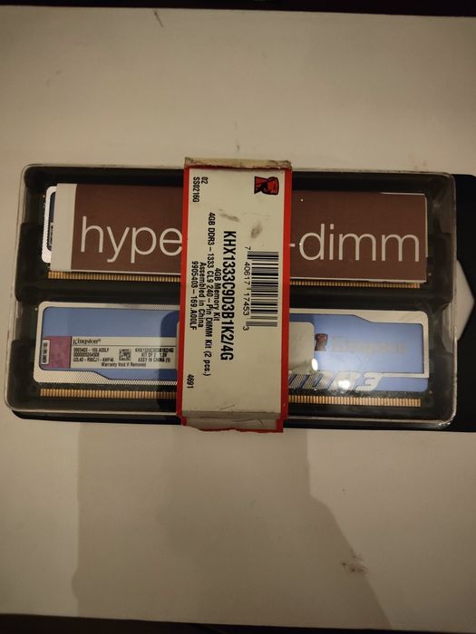 DDR3 Memória RAM Kingston 2x2 4gb